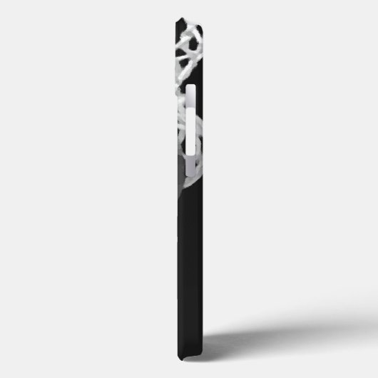 Schwarz-Weiß-Basketball Case-Mate iPhone Hülle (Rückseite / Links)