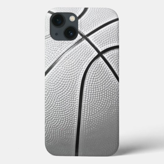 Schwarz-Weiß-Basketball Case-Mate iPhone Hülle (Rückseite)