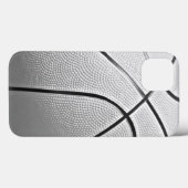 Schwarz-Weiß-Basketball Case-Mate iPhone Hülle (Rückseite (Horizontal))