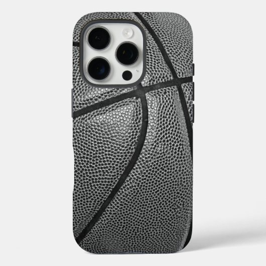Schwarz-Weiß-Basketball Case-Mate iPhone Hülle (Rückseite)