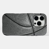 Schwarz-Weiß-Basketball Case-Mate iPhone Hülle (Rückseite (Horizontal))