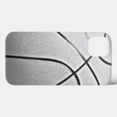Schwarz-Weiß-Basketball Case-Mate iPhone Hülle (Rückseite (Horizontal))