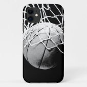 Schwarz-Weiß-Basketball Case-Mate iPhone Hülle (Rückseite)