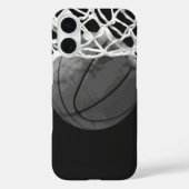 Schwarz-Weiß-Basketball Case-Mate iPhone Hülle (Rückseite)