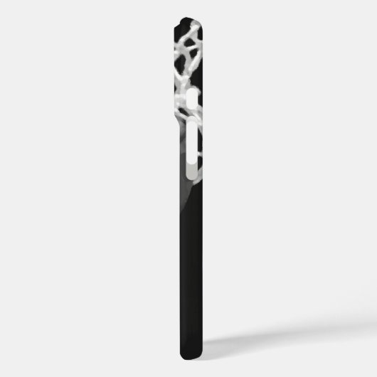 Schwarz-Weiß-Basketball Case-Mate iPhone Hülle (Rückseite / Links)