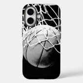 Schwarz-weiß Basketball Case-Mate iPhone Hülle (Rückseite)
