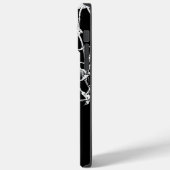 Schwarz-Weiß-Basketball Case-Mate iPhone Hülle (Rückseite / Links)