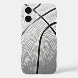 Schwarz-Weiß-Basketball iPhone 16 Hülle