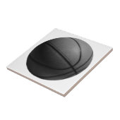 Schwarz-Weiß-Basketball Fliese (Seite)