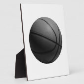 Schwarz-Weiß-Basketball Fotoplatte (Seite)