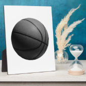 Schwarz-Weiß-Basketball Fotoplatte (Seite)