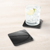 Schwarz-Weiß-Basketball Getränkeuntersetzer (Rechte Seite)