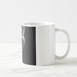 Schwarz-Weiß-Basketball Kaffeetasse