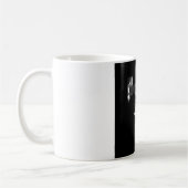 Schwarz-Weiß-Basketball Kaffeetasse (Links)