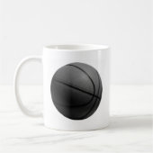 Schwarz-Weiß-Basketball Kaffeetasse (Links)