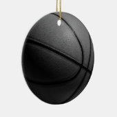 Schwarz-Weiß-Basketball Keramik Ornament (Rechts)