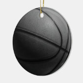 Schwarz-Weiß-Basketball Keramik Ornament (Links)