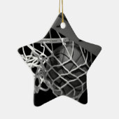 Schwarz-Weiß-Basketball Keramik Ornament (Rechts)