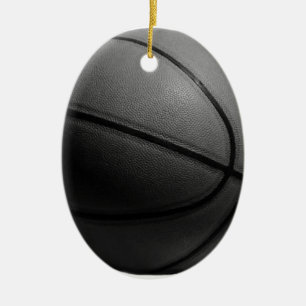 Schwarz-Weiß-Basketball Keramikornament
