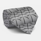 Schwarz-Weiß-Basketball Krawatte (Gerollt)