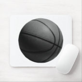 Schwarz-Weiß-Basketball Mousepad (Mit Mouse)