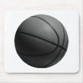 Schwarz-Weiß-Basketball Mousepad (Vorne)