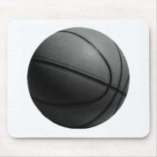 Schwarz-Weiß-Basketball Mousepad