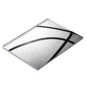 Schwarz-Weiß-Basketball Notizblock (Linke Seite)