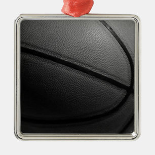 Schwarz-Weiß-Basketball Ornament Aus Metall
