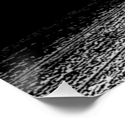 Schwarz-Weiß Basketball Perfektes Poster (Ecke)