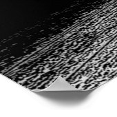 Schwarz-Weiß-Basketball-Poster Poster (Ecke)