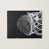 Schwarz-Weiß-Basketball Puzzle (Horizontal)