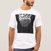 Schwarz-Weiß-Basketball T-Shirt (Vorderseite)