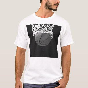 Schwarz-Weiß-Basketball T-Shirt
