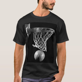 Schwarz-Weiß-Basketball T-Shirt