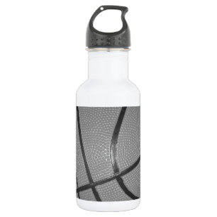 Schwarz-Weiß-Basketball Trinkflasche