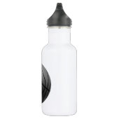 Schwarz-Weiß-Basketball Trinkflasche (Rechts)