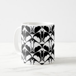 Schwarz-Weiß-Batty-Kaffeetasse Kaffeetasse