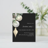 Schwarz-Weiß-Bauble Weihnachtsfeiertage Party Einl (Stehend Vorderseite)