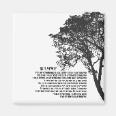 Schwarz-Weiß-Baum macht es auf jeden Fall Magnet (Vorne)