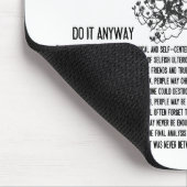 Schwarz-Weiß-Baum macht es auf jeden Fall Mousepad (Ecke)