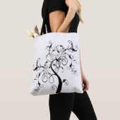 Schwarz-Weiß-Baum Tasche (Von Nahem)