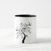 Schwarz-Weiß-Baum Tasse (Zentrum)
