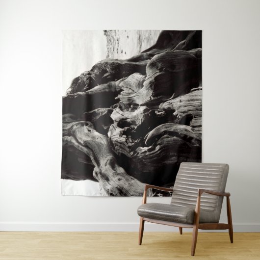 Schwarz-Weiß-Baum Wandteppich (Beispiel)