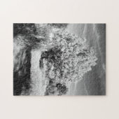 Schwarz-Weiß-Bäume Puzzle (Horizontal)