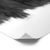 Schwarz-Weiß-Bäume Reflektion im Wasser 16x20 Poster (Ecke)