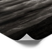 Schwarz-Weiß-Baumposter Poster (Ecke)