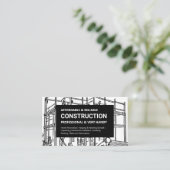 Schwarz-Weiß-Bauweise Visitenkarte (Stehend Vorderseite)