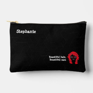 Schwarz-weiß Beauty Salon Haare Stylist Trendy Zubehörtasche