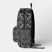 Schwarz/Weiß Bedruckter Rucksack (Rechts)